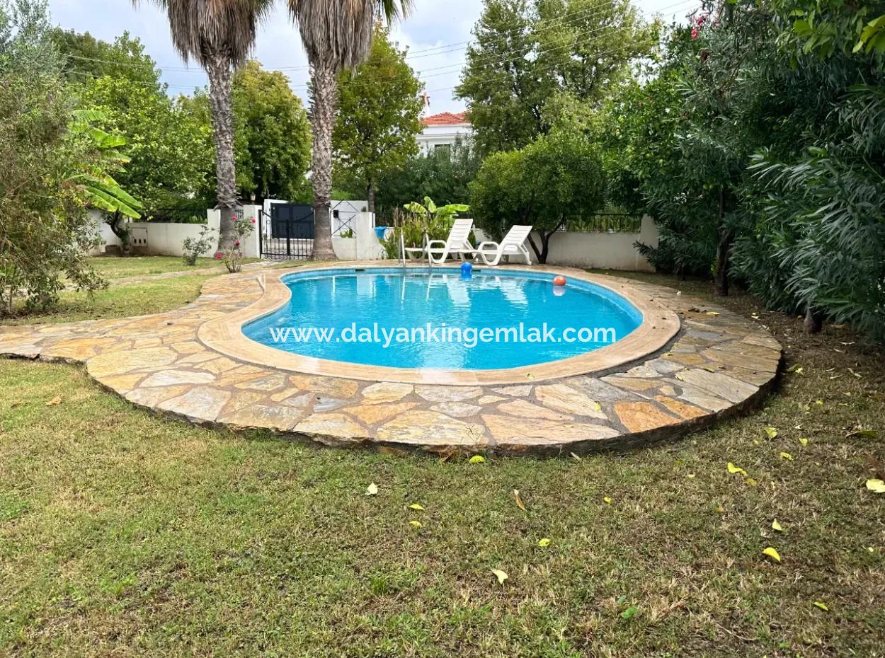 Detached Villa With Shared Pool And Lush Gardens In The Gülpınar Area Of Dalyan