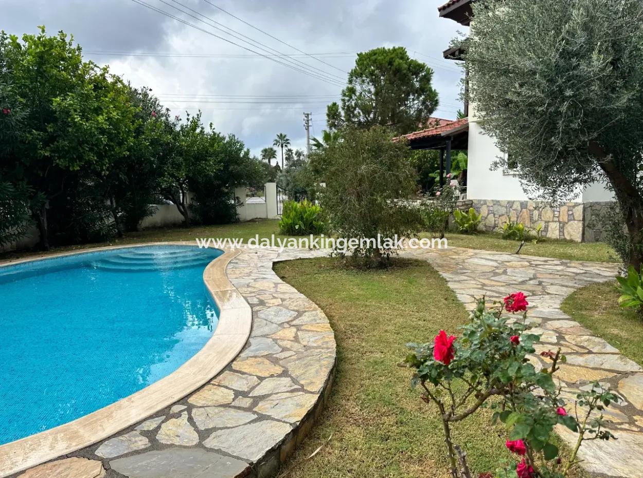 Detached Villa With Shared Pool And Lush Gardens In The Gülpınar Area Of Dalyan