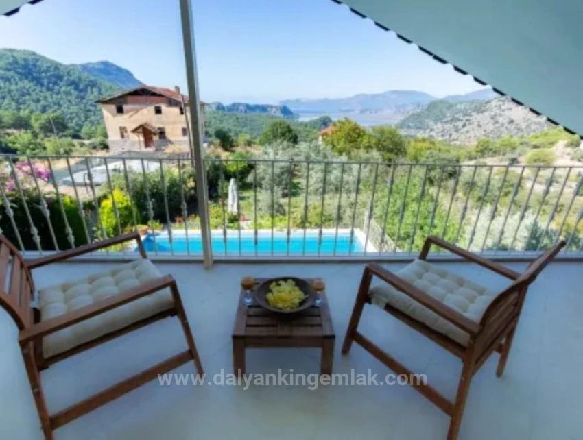 Villa For Sale In Dalyan Gökbel With View Of Iztuzu Beach