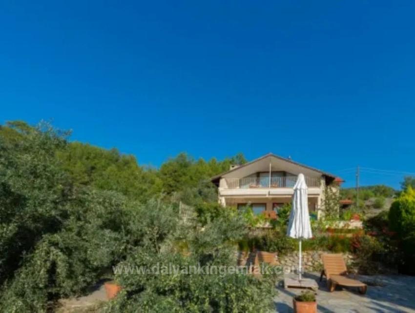 Dalyan Gökbel 'De İztuzu Plajı Manzaralı Satılık Villa