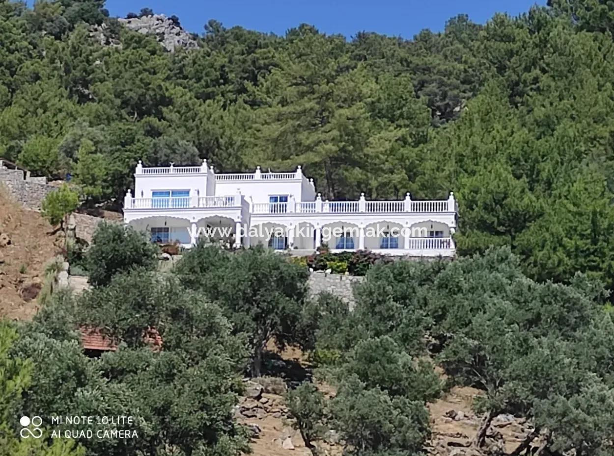 Dalyan Gökbel De Full İztuzu Plajı Ve Deniz Manzaralı Satılık Villa
